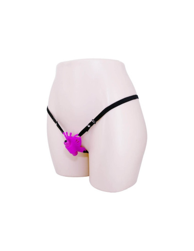 LyBaile Pretty Love Clitoral Massager Butterfly - Клиторальный стимулятор-бабочка, 8.6х6.7 см (фиолетовый)